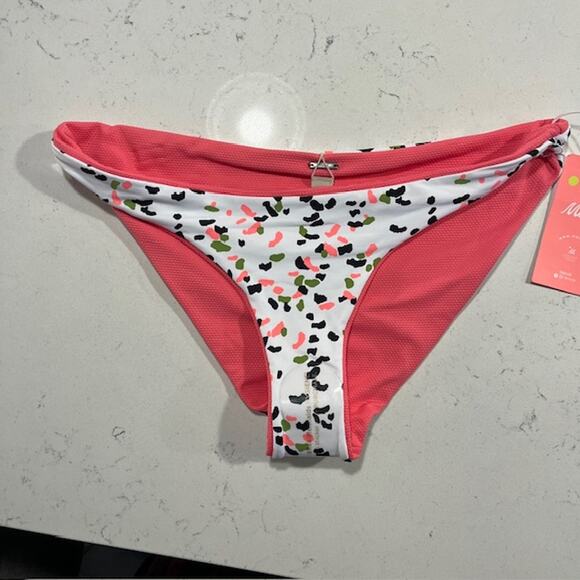 Maaji Fandango Pink Sublimity Reversible Bikini Bottoms Large - Picture 8 of 9
